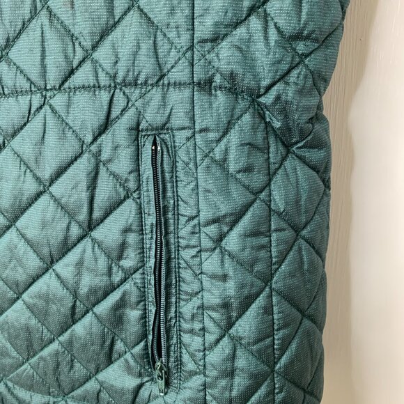 Jeanne Pierre Green Quilted Vest - Picture 3 of 10